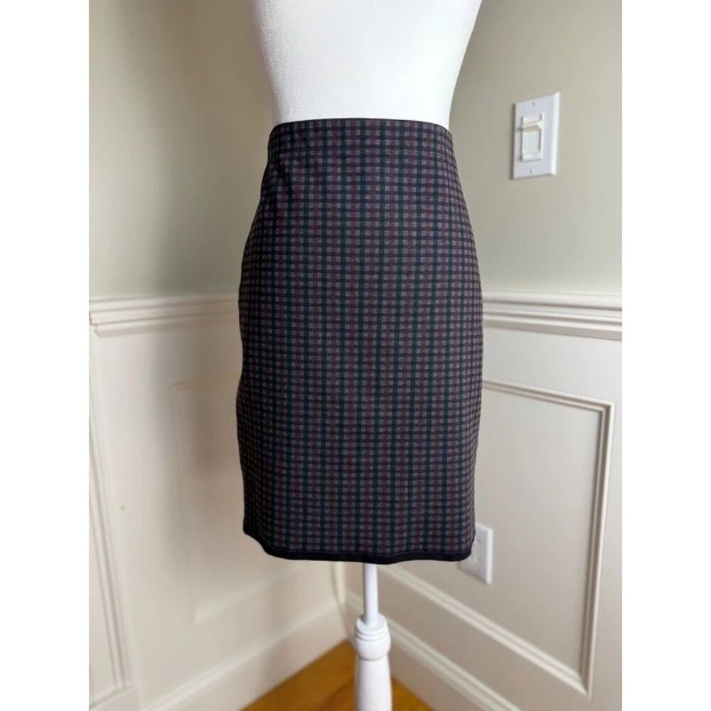 Max Studio Plaid Pencil Skirt Size Small